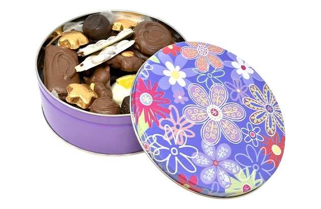 custom chocolate tin box with logo